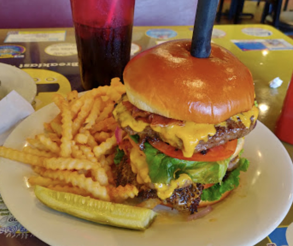 Half pound burger